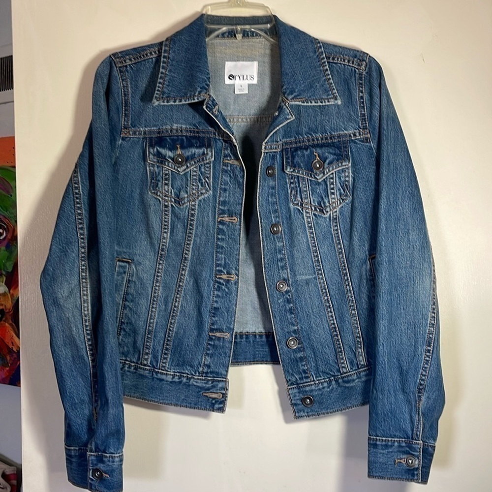 Stylus Blue Denim Jacket Size Small